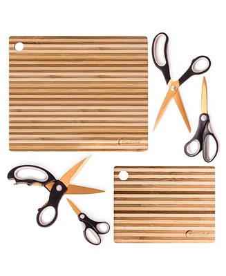 BergHOFF Essential 6-Piece Gold Scissors and Cutting Board Set