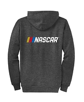 Nascar Classics Men's Heather Charcoal Full-Zip Hoodie