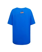 Pro Standard Women's Royal Florida Gators Script Tail Oversized Boyfriend T-Shirt