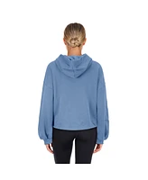 New Era Women's Powder Blue Washington Wizards 2024/25 City Edition Cropped Pullover Hoodie