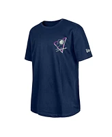 New Era Men's Navy Indiana Pacers Glow-in-the-Dark T-Shirt