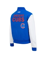 Pro Standard Women's Royal Chicago Cubs Game Day Classics Wool Full-Zip Varsity Jacket