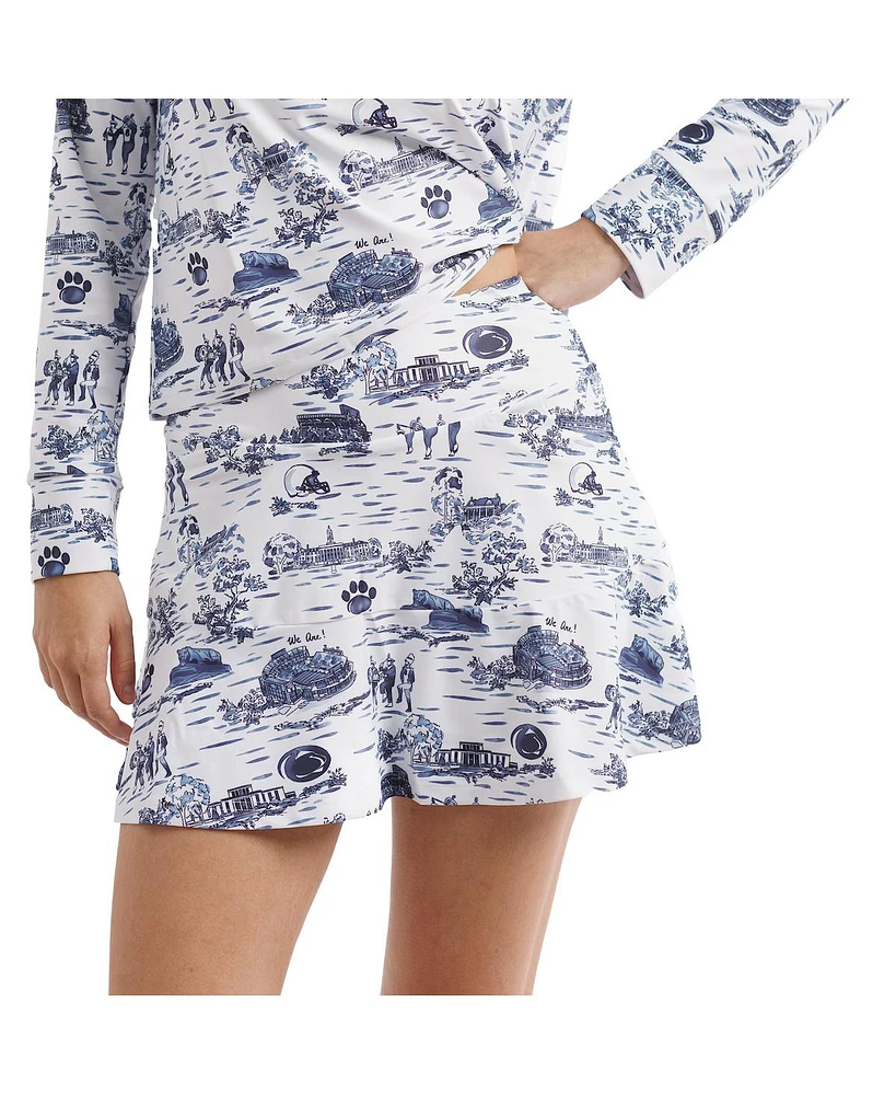 Smith & Quinn Women's White/Navy Penn State Nittany Lions Tailgate Collection Molly Skort