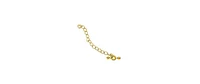 Created Blue Sapphire Beads with Gold Toned Rondel Necklace Paved with Cubic Zirconia 16 inches Adjustable