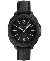 Coach Women's Kitt Black Silicone Strap Watch, 35.4mm