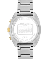 Coach Men's Charter Two-Tone Stainless-Steel Bracelet Watch, 39mm