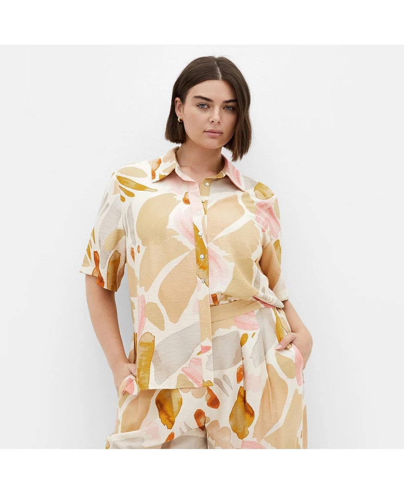 City Chic Plus Surface Level Shirt