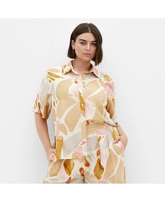 City Chic Plus Surface Level Shirt