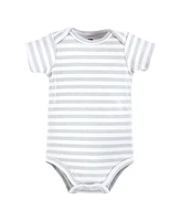 Hudson Baby Boys Cotton Bodysuits Abstract