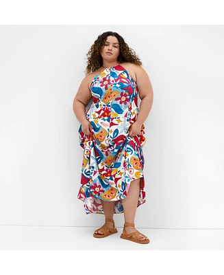 City Chic Plus Mosaic Maxi Dress