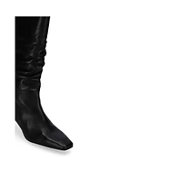 Kalila Black Leather Boots