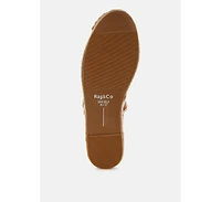 Ostac Genuine Leather Mary Jane Espradrilles