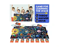 Quokka Space Board Game for Kids 8-12 - 130 Question Cards Educational Solar System