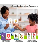 60 Realistic Learning Flash Cards for Kids | Abc, Numbers & Animals
