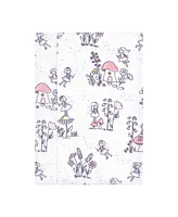Hudson Baby Boys and Girls Cotton Poly Flannel Burp Cloths 8-Pack, Garden Fairies, One Size