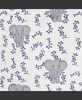 Touched by Nature Baby Boys Cotton Coveralls 2pk, Elephant, 12-18 Months
