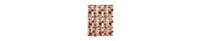 Decorative Shower Curtain – Ruffled Rows & Floral Pattern
