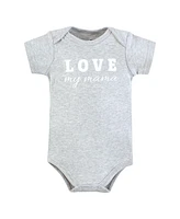 Hudson Baby Boys Cotton Bodysuits, Neutral Abstract, 9-12 Months