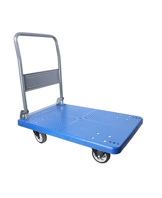 Heavy Duty Hand Truck Upgraded Foldable Push Cart Dolly 660 lbs Capacity Moving Platform Hand Truck
