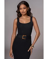 Jluxlabel Plus Black Moonrise Ribbed Maxi Dress