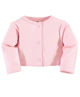 Touched by Nature Toddler Girls Organic Cotton Dress and Cardigan 2pc Set, Ditsy Floral, 5