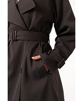 Petal and Pup Women's Billy Button Front Trench Coat