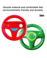 2 Pack Racing Steering Wheel for Wii and Wii U – Compatible with Mario Kart and Other Racing Games, Ergonomic Design for Comfortable Gameplay