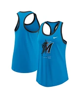 Nike Women's Blue Miami Marlins Tech Tri-Blend Tank Top