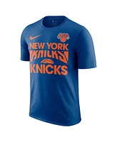 Nike Men's Blue New York Knicks Courtside This Is Our Year T-Shirt