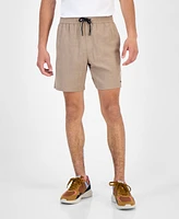 Guess Men's Solid Drawstring Swim Trunks