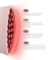 Tzumi Slf 2-in-1 Microcurrent Facial Device Led Red Light Therapy Massager Tool