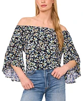 Vince Camuto Women's Printed Off-The-Shoulder Top
