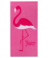 Juicy Couture Flamingo Cotton Beach Towel, 36" x 72"