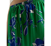 Bcx Juniors' Floral Pull-On Tiered A-Line Skirt