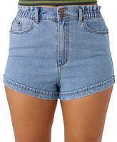 O'Neill Juniors' Tasia Stretch-Waist Denim Shorts