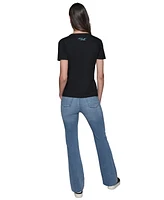 Karl Lagerfeld Paris Women's Embellished Scene Graphic T-Shirt