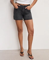 Good American Women's Long Jean Shorts