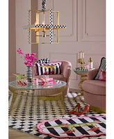 Mackenzie-Childs Patience Brewster Gloria Alligator 4' Scalloped Rug