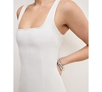 Good American Women's Denim Tank Mini Dress