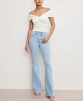 Good American Women's Soft Tech Legs Flare Jeans