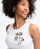 On 34th Women's Floral Paillette Tank Top, Exclusively at Macy's