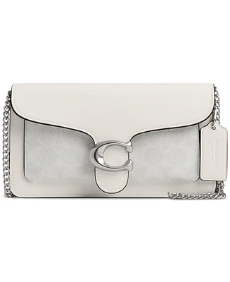 Coach Tabby Chain Clutch in Signature Canvas