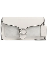 Coach Tabby Chain Clutch in Signature Canvas