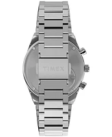 Timex Men's Analog Silver-Tone Stainless Steel Watch, 40mm
