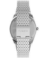 Timex Men's Analog Silver-Tone Stainless Steel Watch, 38mm