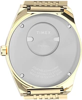 Timex Men's Analog Gold-Tone Stainless Steel Watch, 38mm