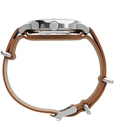 Timex Men's Analog Leather Strap Watch