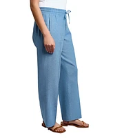 Jones New York Women's Crossdye Pull-On Wide-Leg Pants