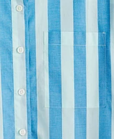 On 34th Women's Cotton Striped Short-Sleeve Shirt, Exclusively at Macy's