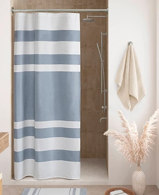 Madison Park Spa Waffle 3M-Scotchgard Shower Curtain